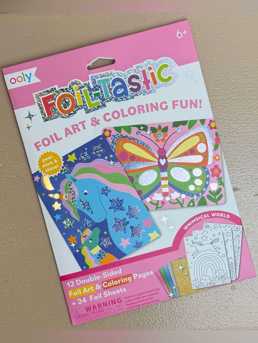 Foil-Tastic Foil Art & Coloring | New | Unopened | Pink Multicolor Pack | Fun